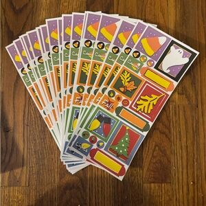 Colorful Seasonal Art Stickers